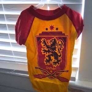 Gryffindor Dog Raglan Shirt - Red and Yellow